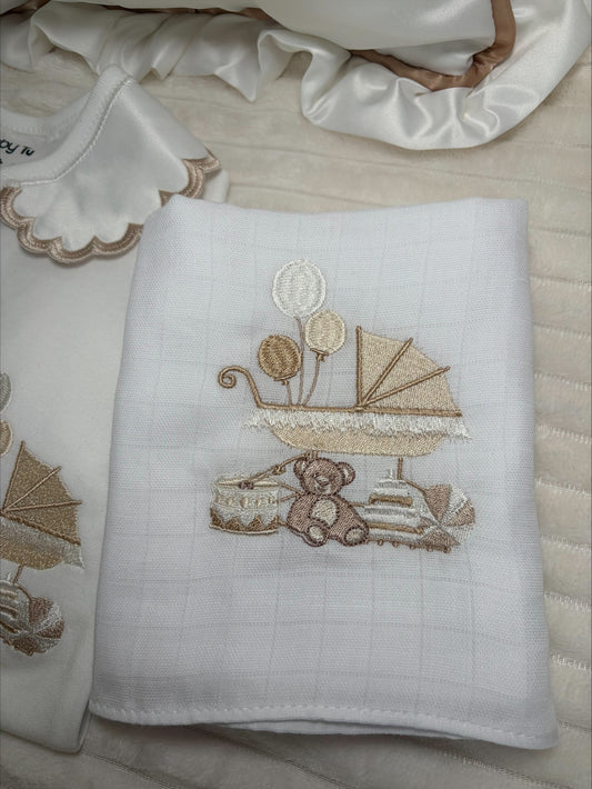 Neutral Bears Pram set