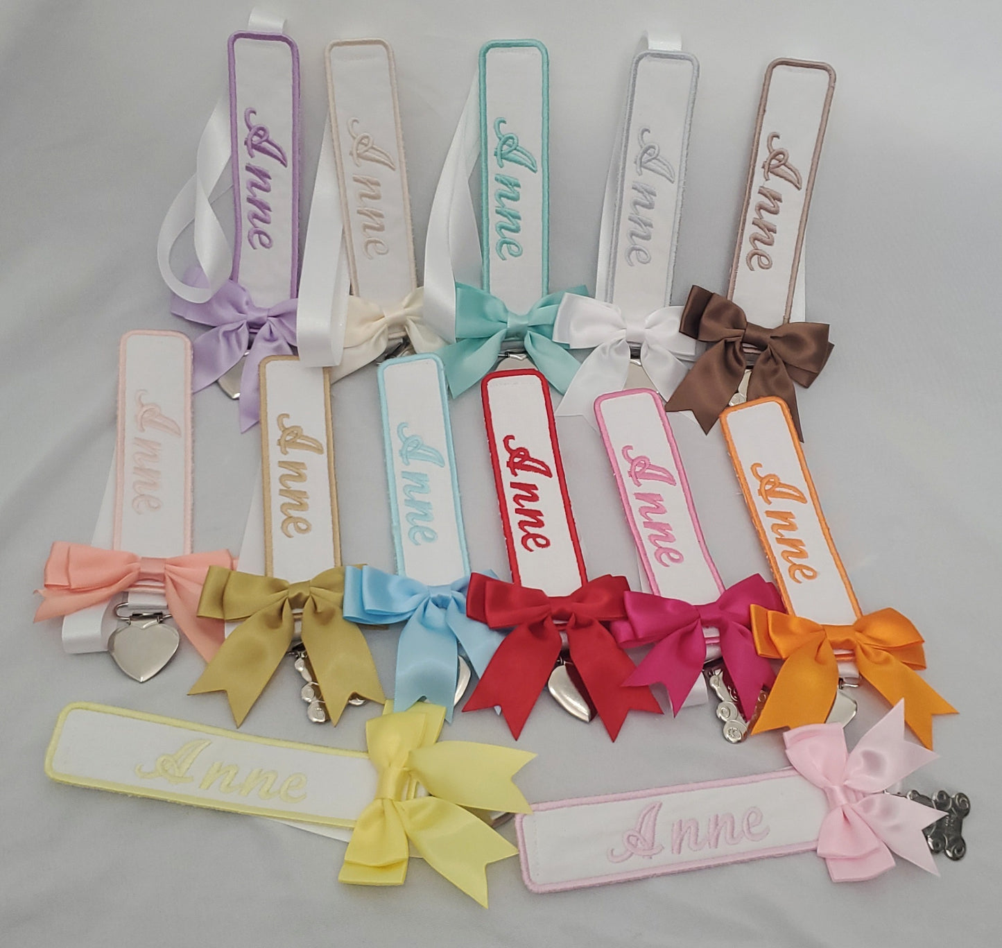 Embroidered Headband, Socks and Dummy clip set