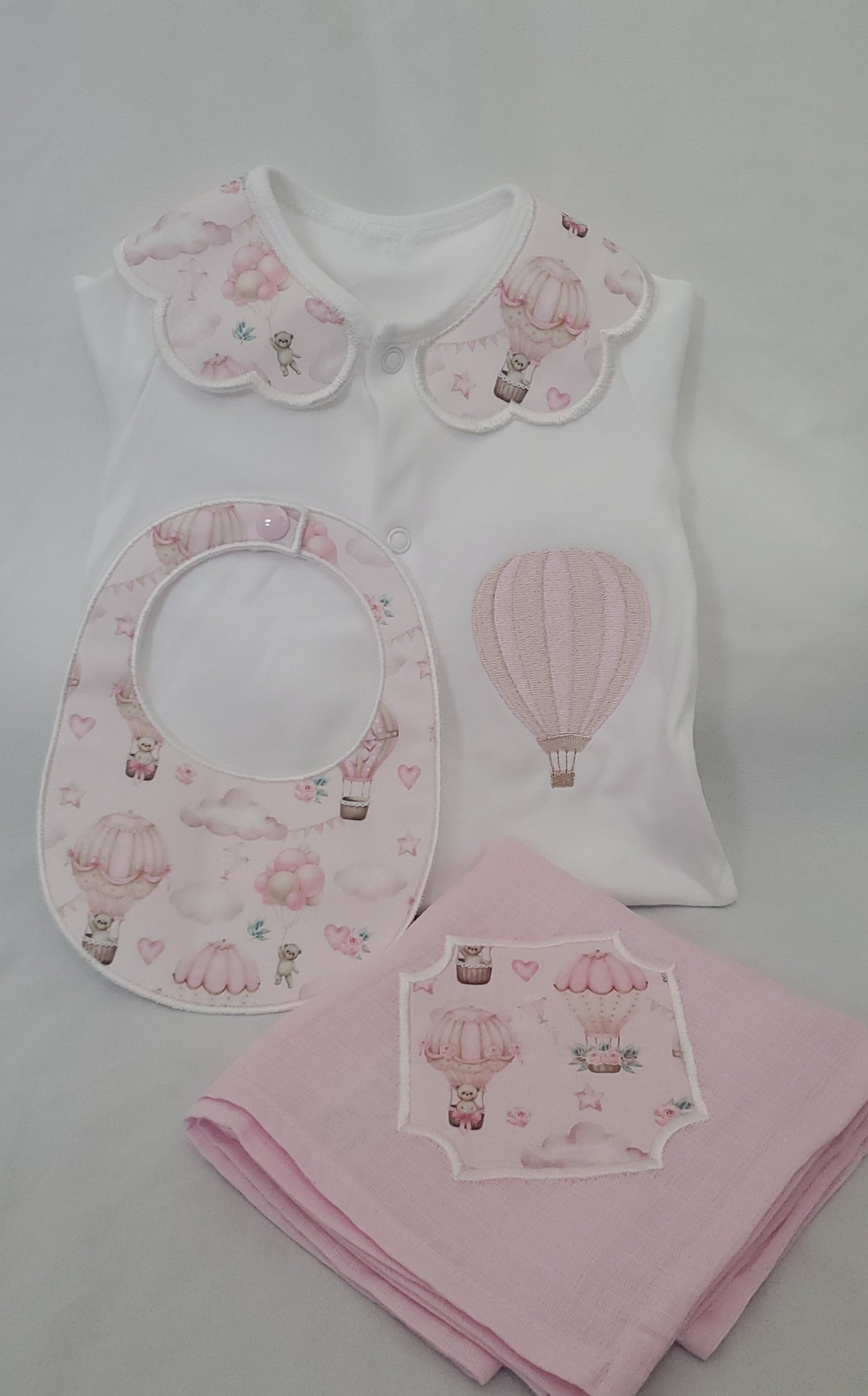 Pink Hot air balloon set