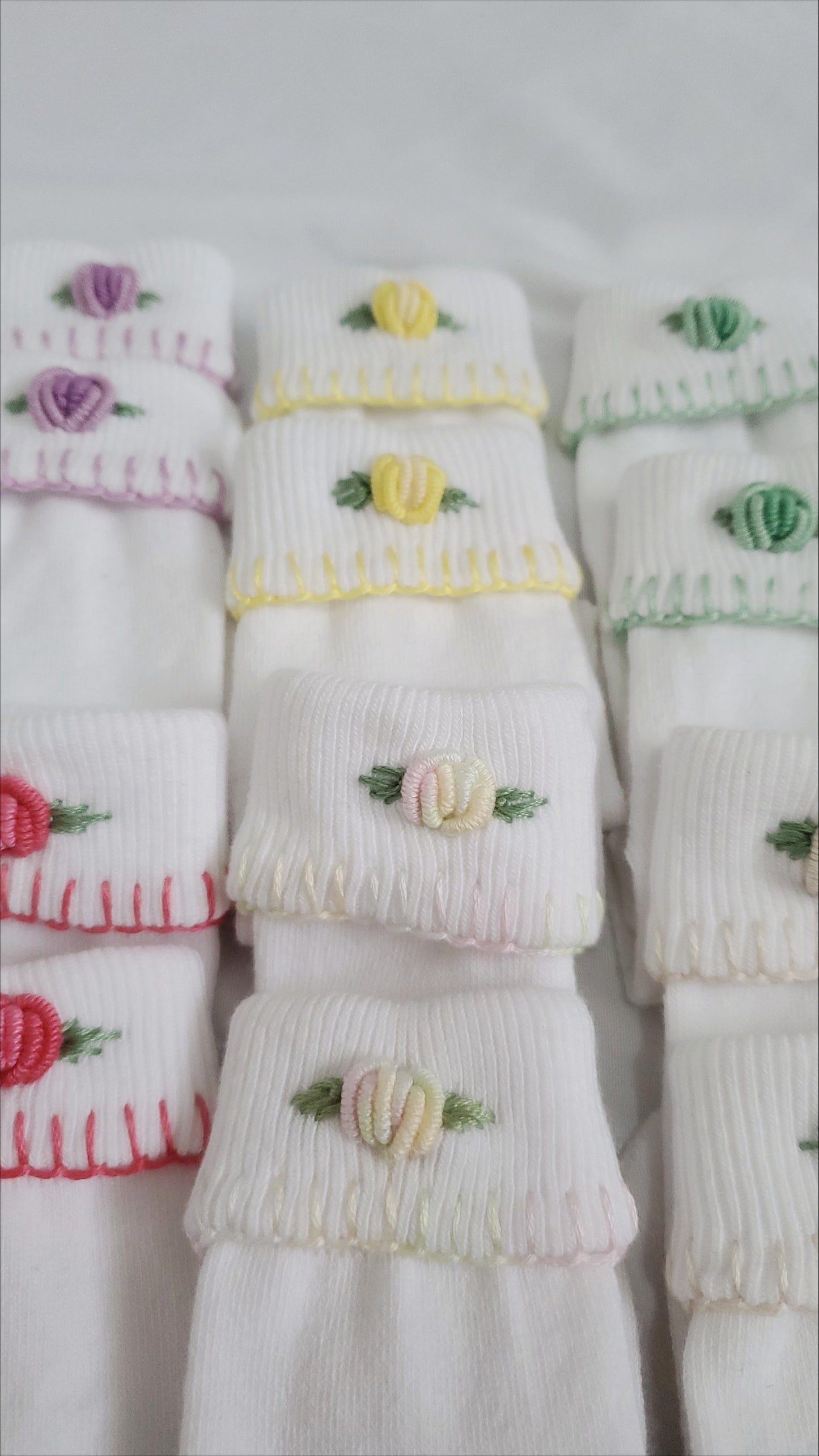 Embroidered Rose socks