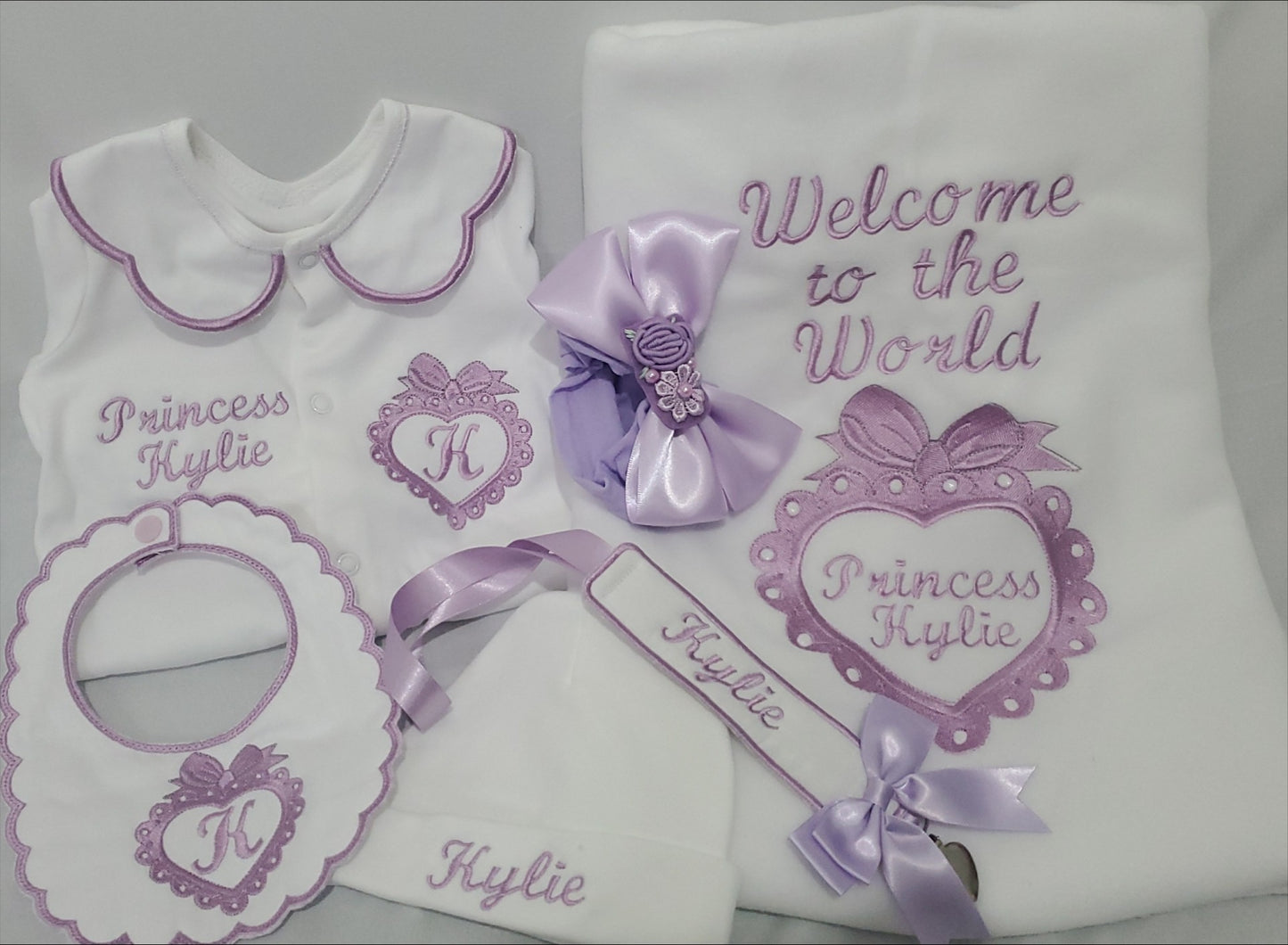 Lilac Heart Frame set