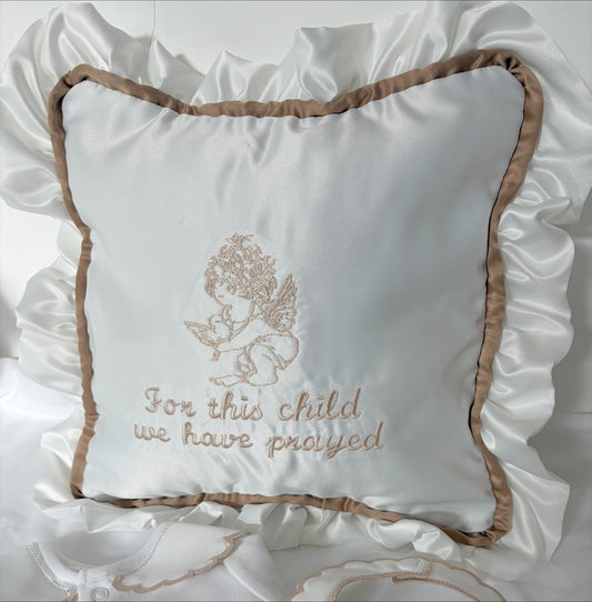 White Cherub Cot Set