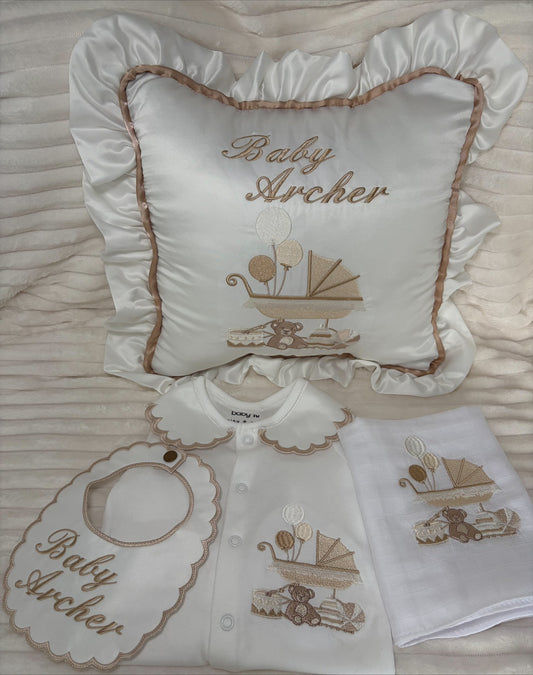 Neutral Bears Pram set