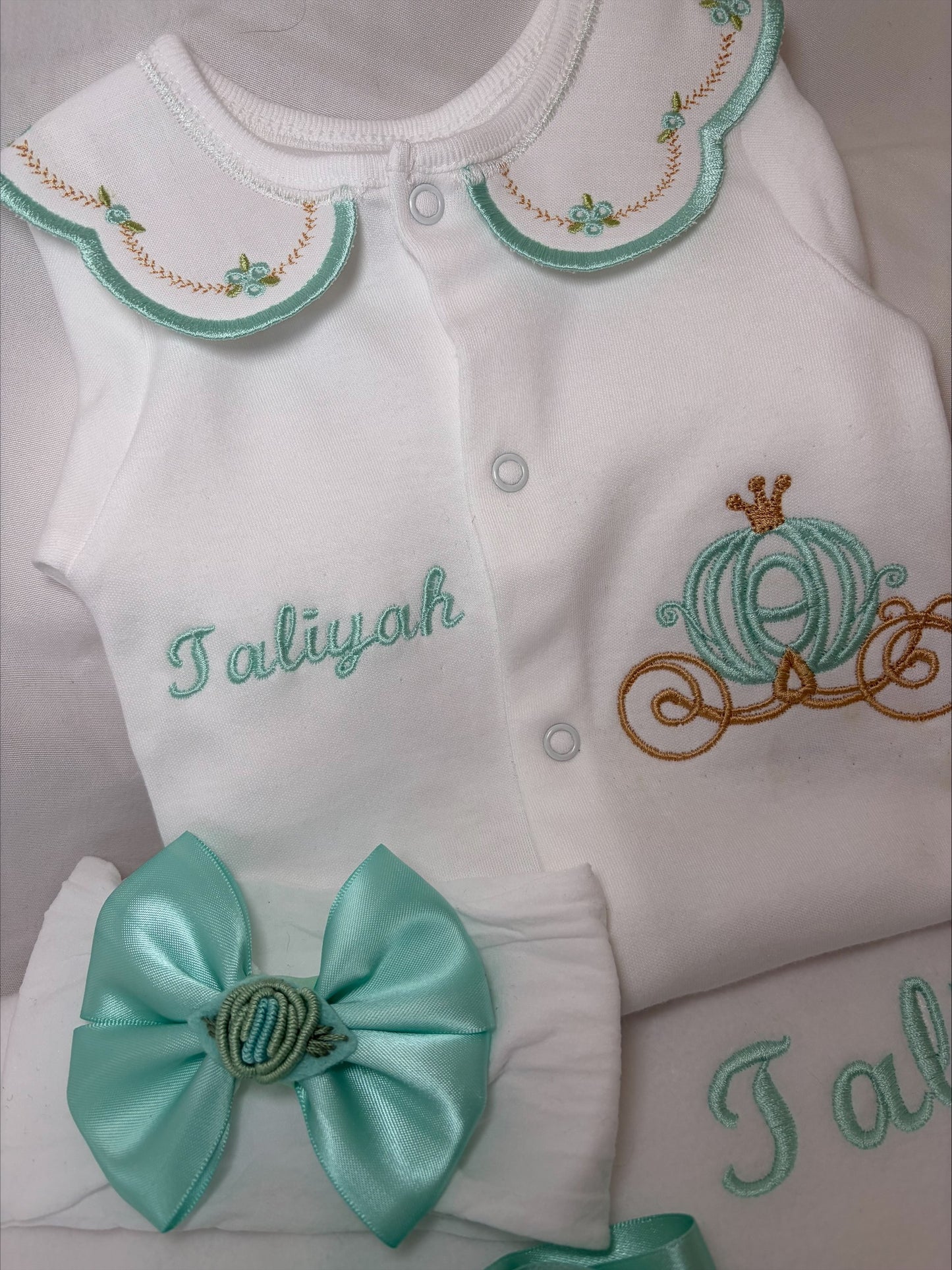 Mint Princess Carriage set