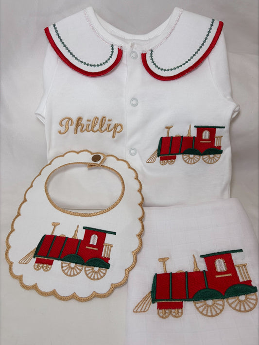 Red and Green Train Set
