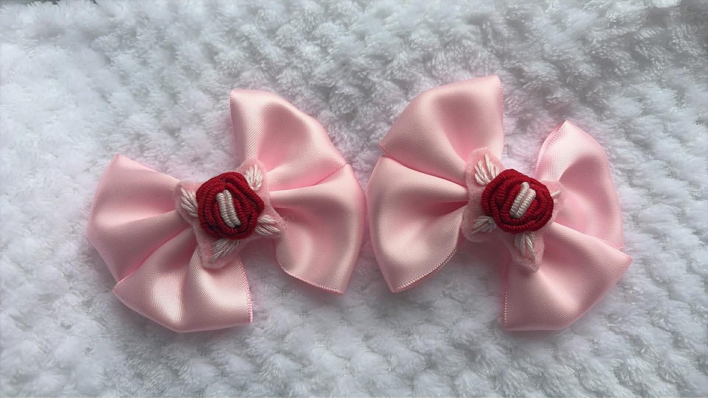 Single rose clips