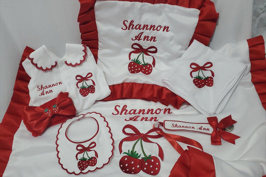 Strawberry Cot Set