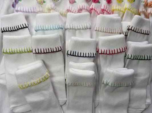 Boys trimmed socks